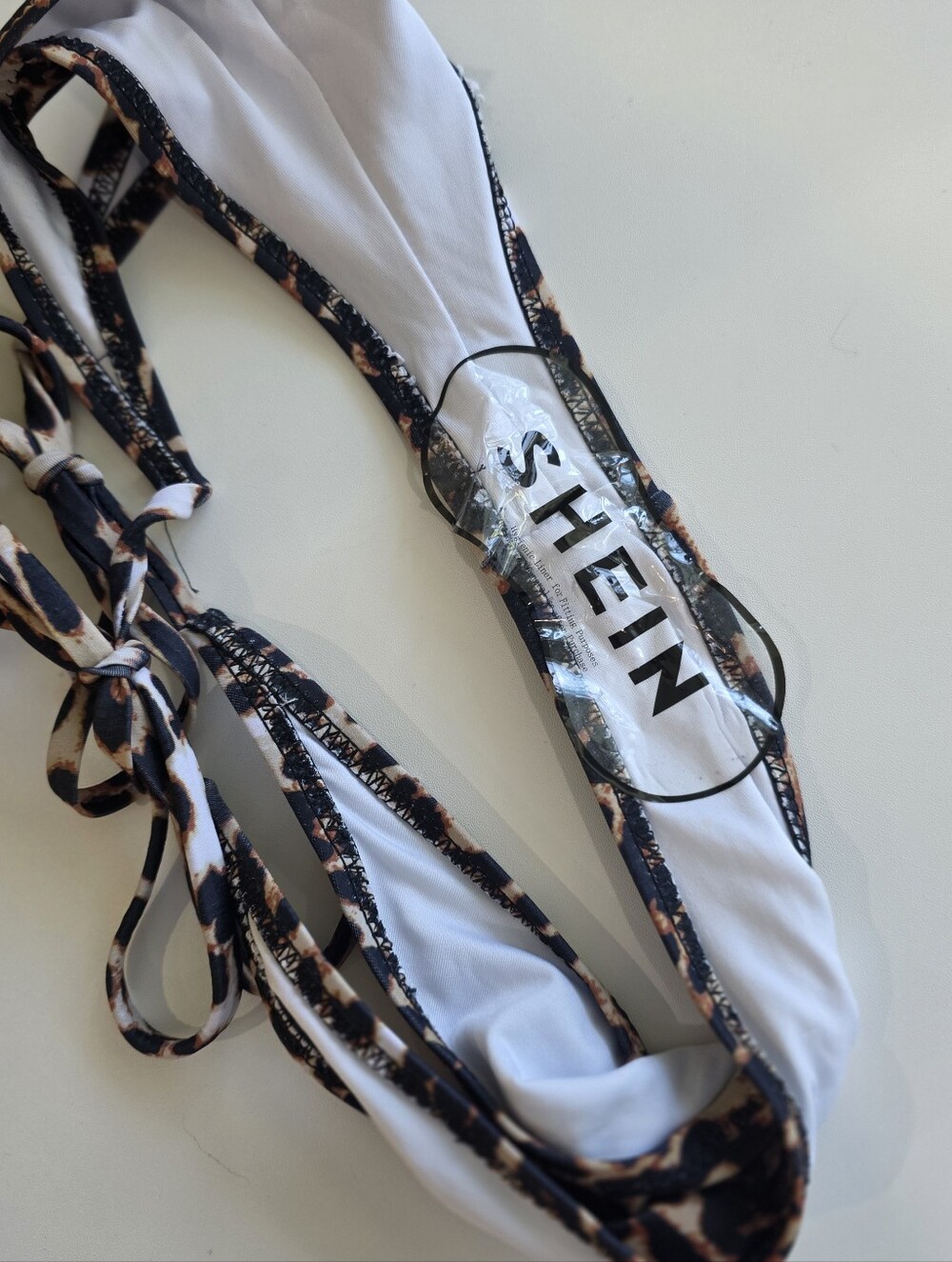 💥 SHEIN Leopard Print Bikini Set Ruched Swimwear - Picture 6 of 6